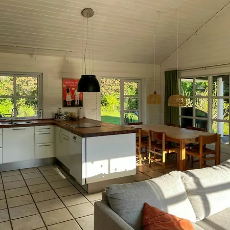 Summer House With Path To Pier By Fjord Ferienhaus