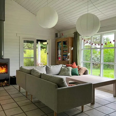 Summer House With Path To Pier By Fjord Skibby
