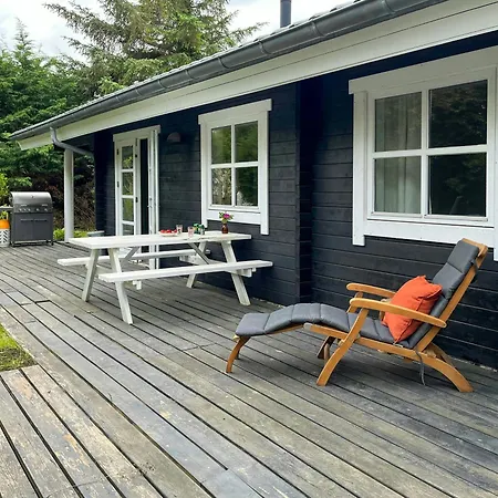 Summer House With Path To Pier By Fjord Skibby